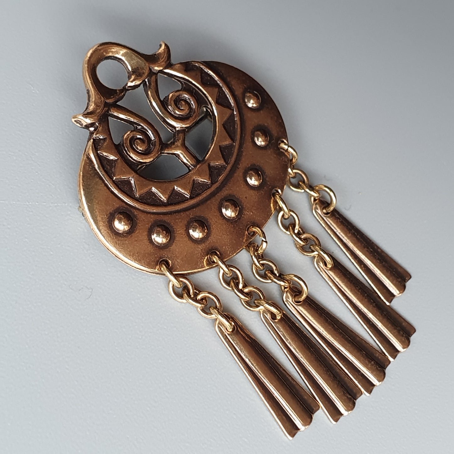 Kalevala Koru Moongoddess Bronze Brooch by Germund Paaer
