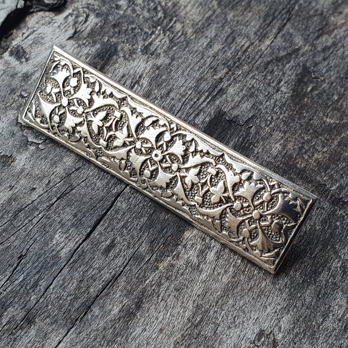 Vintage Antique Silver Bar Brooch