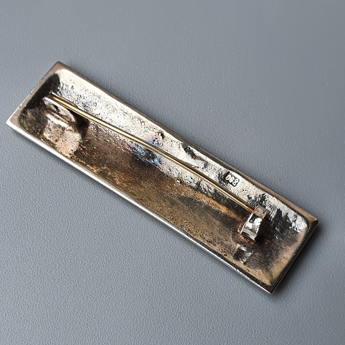 Vintage Antique Silver Bar Brooch